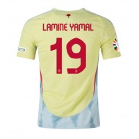 Maglia Calcio Spagna Lamine Yamal #19 Seconda Divisa Europei 2024 Manica Corta